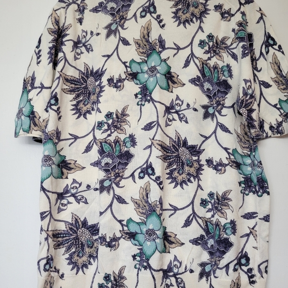 Loft Floral Print Cotton Ladies Top - Picture 2 of 6